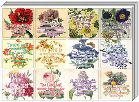 Christian Stickers for Women Series 5 (20 Sheets) - Assorted Mega Pack of Inspirational Stickers