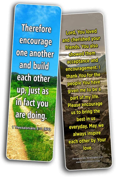 Popular Prayers and Bible Scriptures on Friendship Bookmarks - 12 Pack