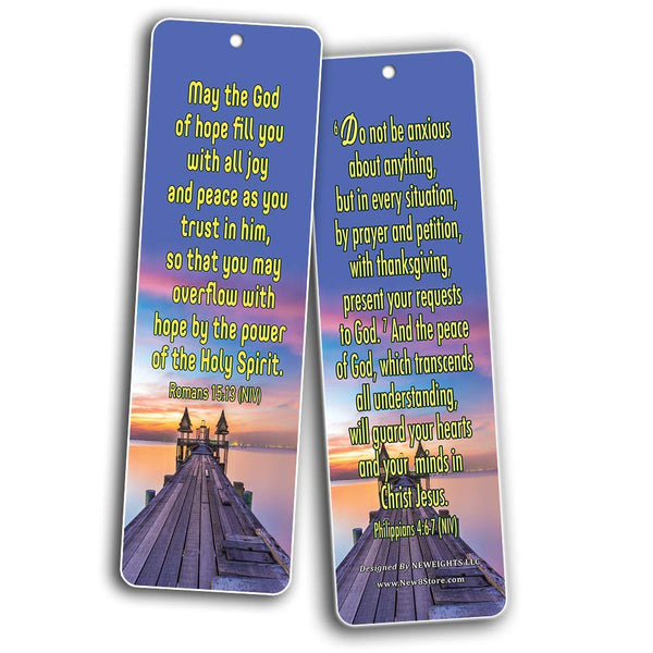 New Inspirational Bible Verses Bookmarks (Peace)