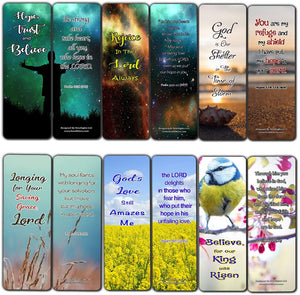 Hope in God Bible Bookmarks (60 Pack) - Perfect Giftaway for Sunday School