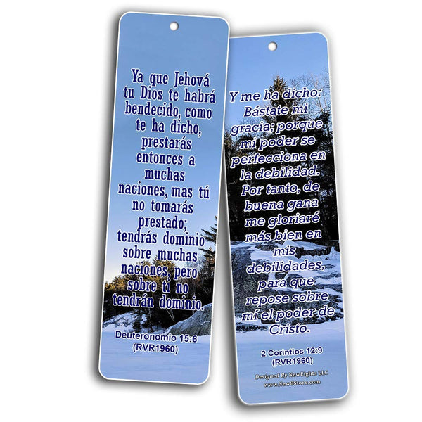 Spanish Religious Bible Quotes Bookmarks for Doing The Impossible (RVR1960)