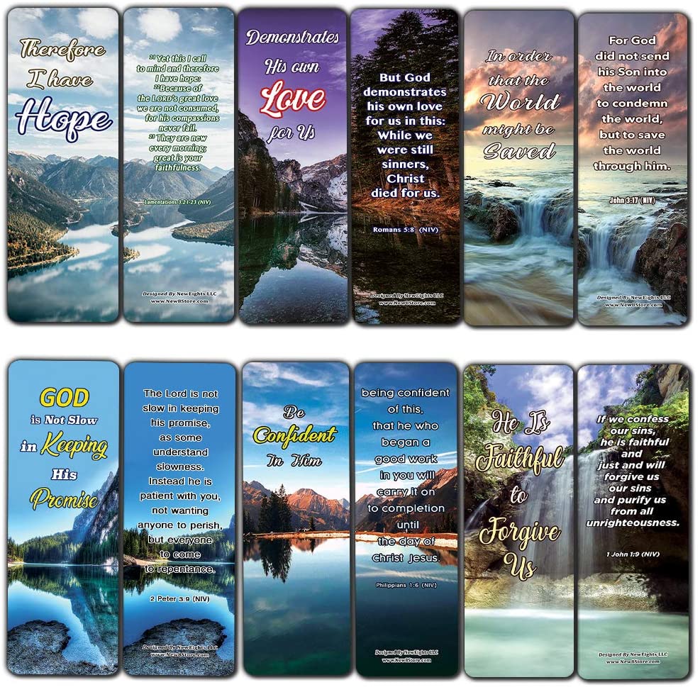 Giving Another Chance Memory Verses Bookmarks (30-Pack) - Handy Reminder About How to Stand for What is Right