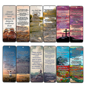 French Popular Bible Verse Bookmarks
