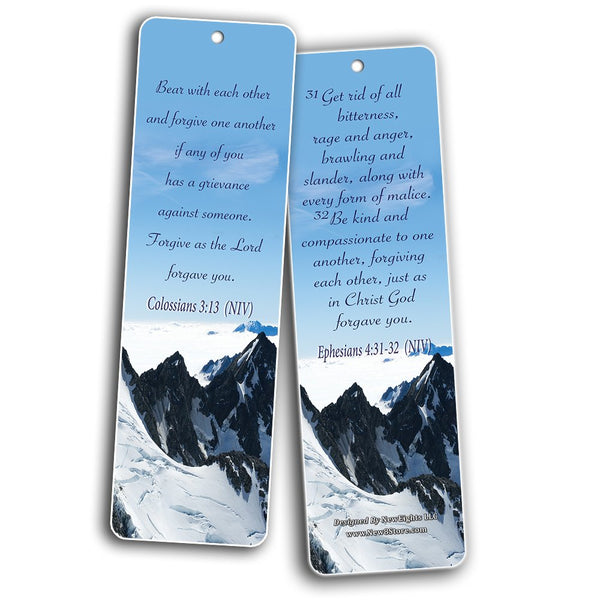 Bible Verse Bookmarks Cards (60-Pack) Anger & Forgiveness - Choose To Forgive - Heal Relationships - Finding Release from the Bondage of Anger and Bitterness - Get Your Life Back
