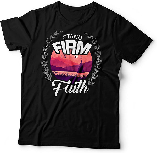 Stand Firm in the Faith T-shirt Black-4XLarge