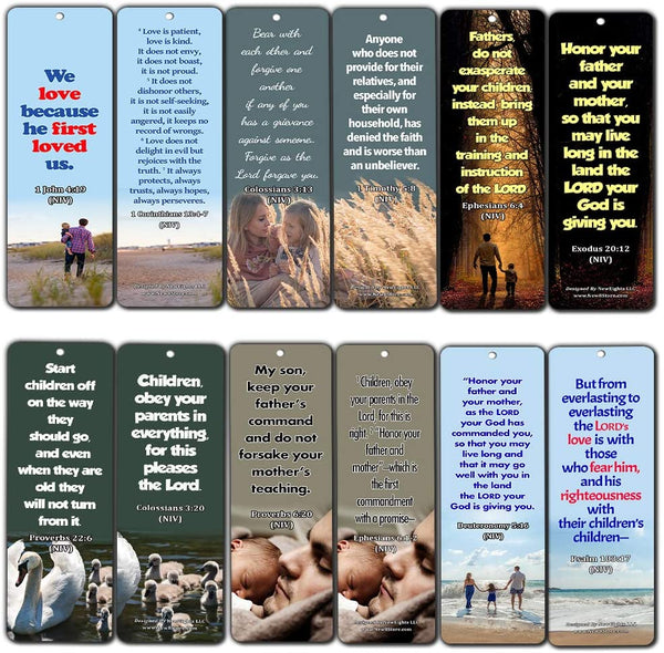 Bible Scriptures About Family (30 Pack) - Bible Texts That Helps One Know About the Significance of the Family