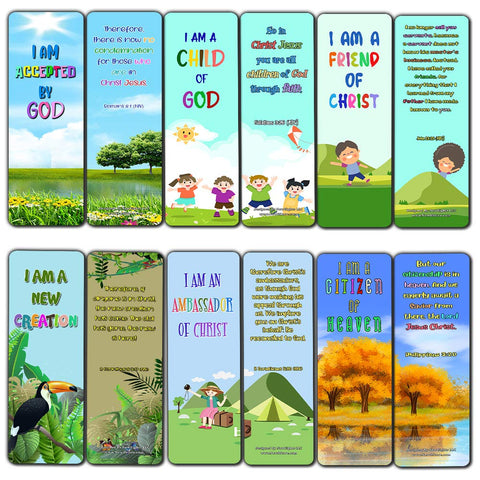 Christian Bookmarks for Kids - Identity in Christ
