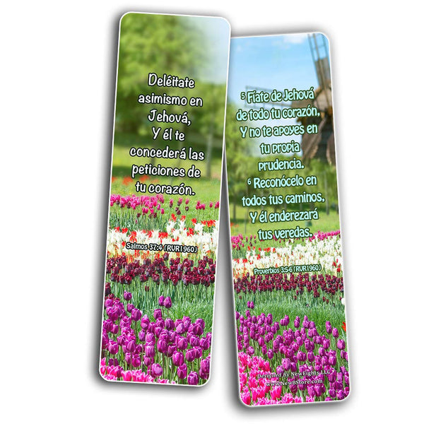 Spanish God's Promises Bible Verses Bookmarks