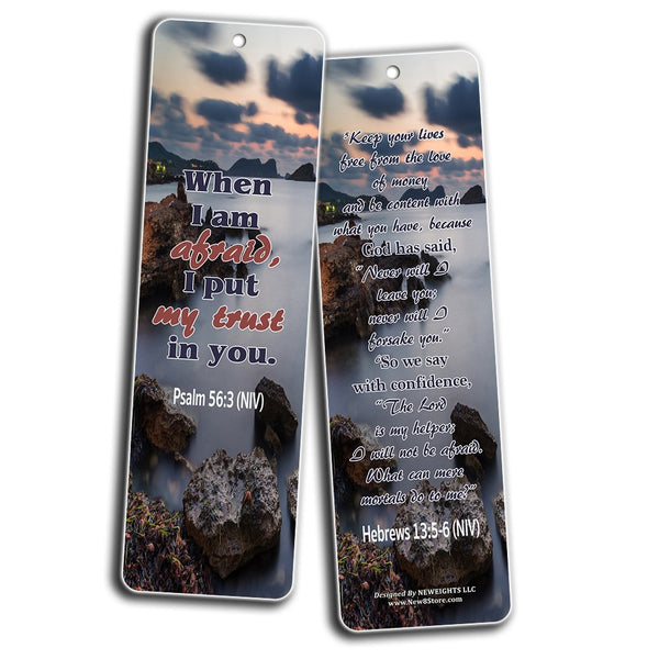 Bible Verses Bookmarks (12-Pack) (Stress and Anxiety Bible Verses)