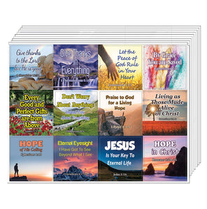 Religious Stickers - Hope and Gratitude (10-Sheet)
