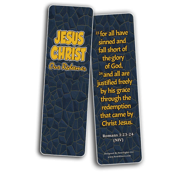 Jesus Our Redeemer Scriptures Bookmarks
