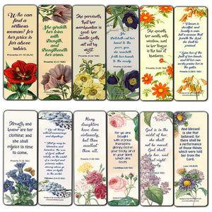 Flower Bookmarks KJV Scriptures Series 2