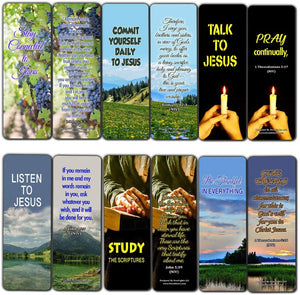 Keys to a Fruitful Life Scriptures Bookmarks (60 Pack) - Perfect Giveaways for Sunday School and Ministries