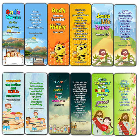 Thankful Bible Verses Bookmarks for Kids