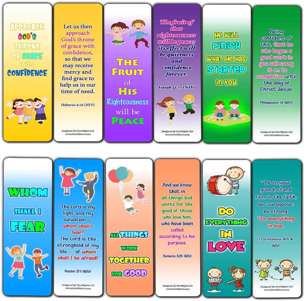 Confidence Building Scriptures for Kids Bookmarks (30-Pack)