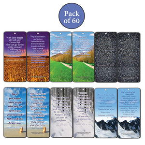 Bible Verse Bookmarks Cards (60-Pack) Anger & Forgiveness - Choose To Forgive - Heal Relationships - Finding Release from the Bondage of Anger and Bitterness - Get Your Life Back