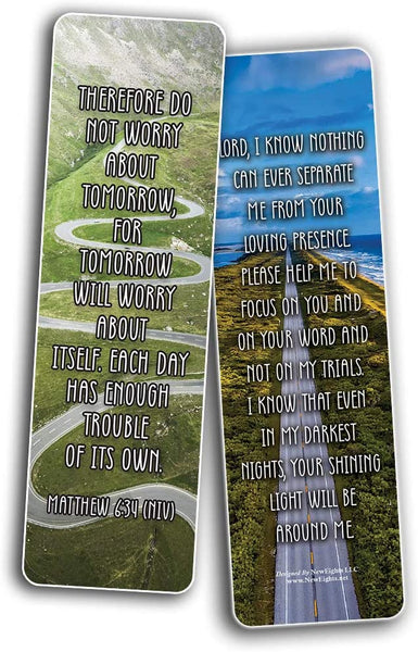 Popular Prayers and Bible Scriptures on Encouragement Bookmarks (60-Pack) - Church Memory Verse Sunday School Rewards - Christian Stocking Stuffers Birthday Party Favors Assorted Bulk