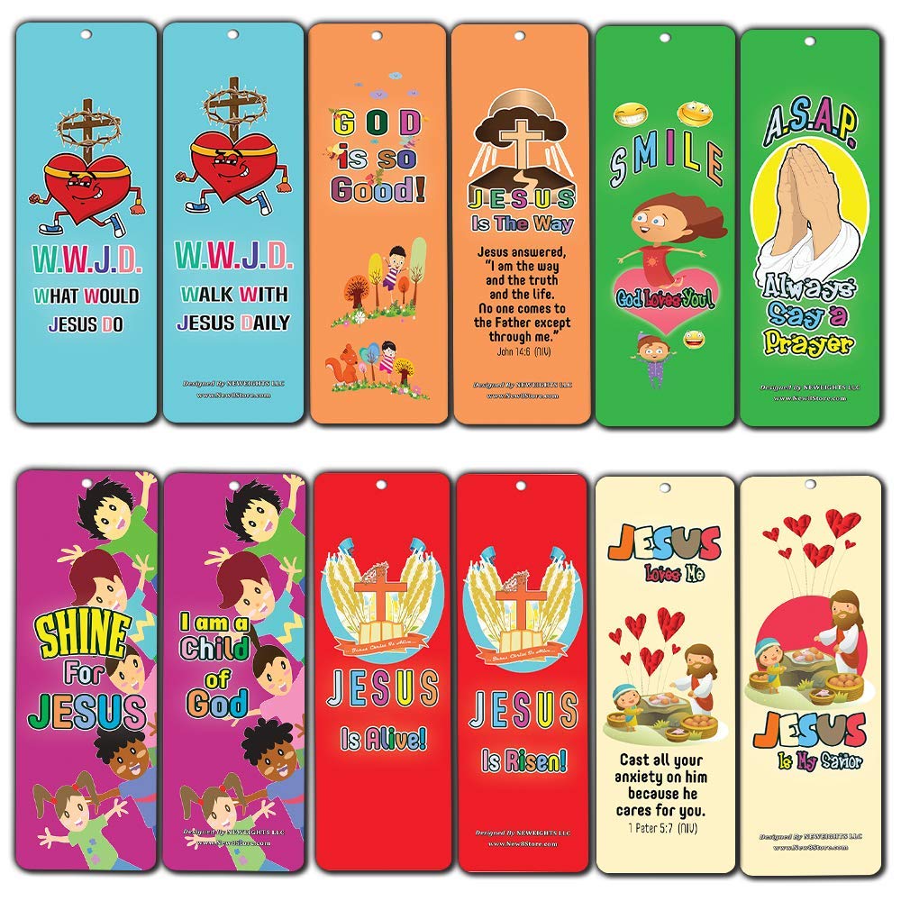 WWJD Jesus is Lord Awesome God Bookmarks for Kids - WWJD Theme