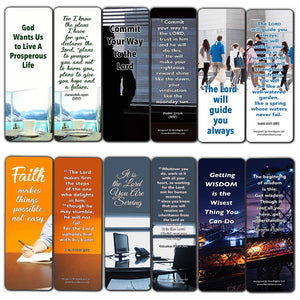 Christian Bookmarks for Biblical Encouraging Wisdom Words for Young Entrepreneurs