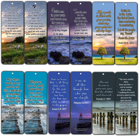 Powerful Bible Verses to Live by Bookmarks NIV (30-Pack) - Handy Bible Verses Perfect for Daily Encouragement