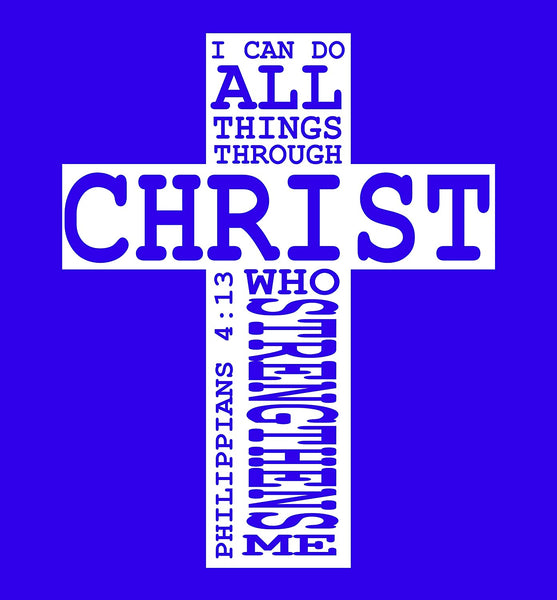 I can do all thing through Christ Purple-2XLarge