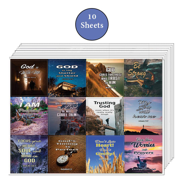 Religious Stickers on God's Guidance (10 Sheets)