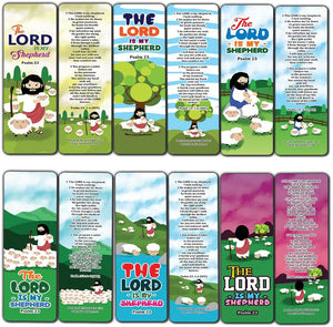 Psalm 23 The Lord is My Shepherd Bookmaks (30-Pack) - Stocking Stuffers for Boys Girls - Children Ministry Bible Study Church Supplies Teacher Classroom Incentives Gift