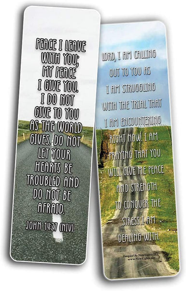 Popular Prayers and Bible Scriptures on Encouragement Bookmarks (12-Pack) - Sunday School Easter Baptism Thanksgiving Christmas Rewards Encouragement Gift God's Protection & Assurance