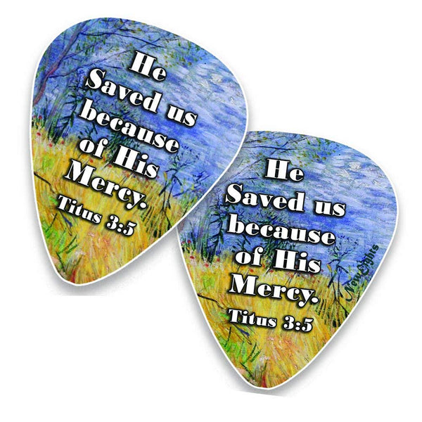 "Guitar Picks with Christian Theme - ""God Is Love"" Messages (12 Pack)"