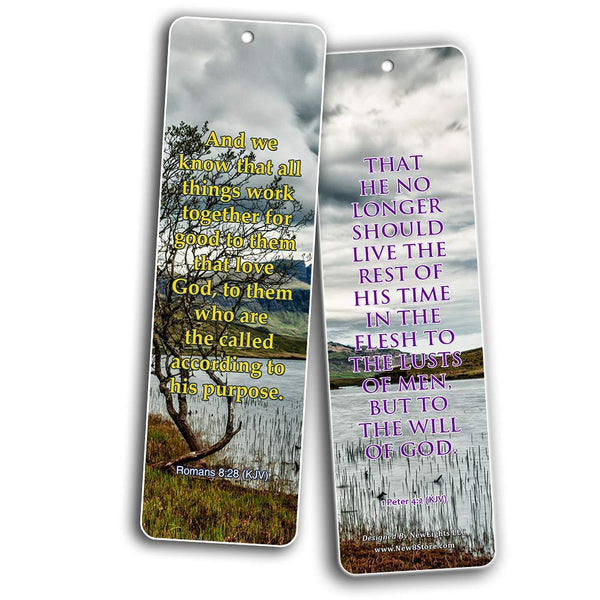 KJV Religious Bookmarks - Bible Verses About God’s Will