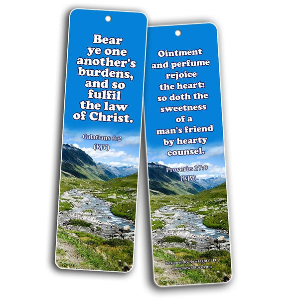Scriptures Bookmarks - Friendship Bookmarks (KJV)