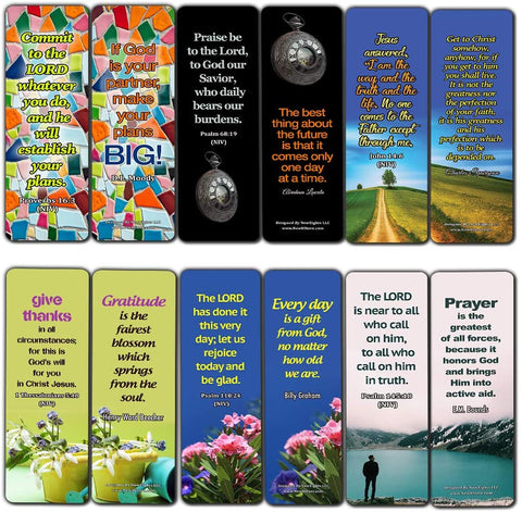 Encouraging Christian Quotes about Life and God (60 Pack) - Perfect Giveaways for Sunday School and Ministries Designed to Inspire Women and Men