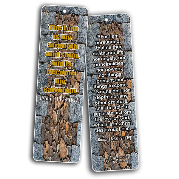 Encouragement Bible Verses and Quotes Bookmarks KJV