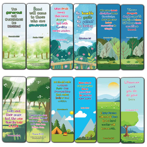 Bible Bookmarks for kids - Character Building Series 2