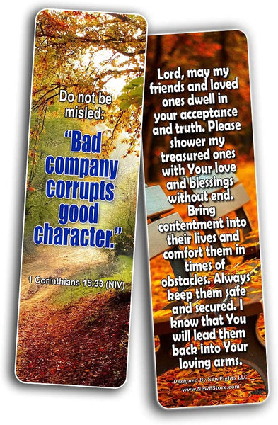 Popular Prayers and Bible Scriptures on Friendship Bookmarks - 30 Pack