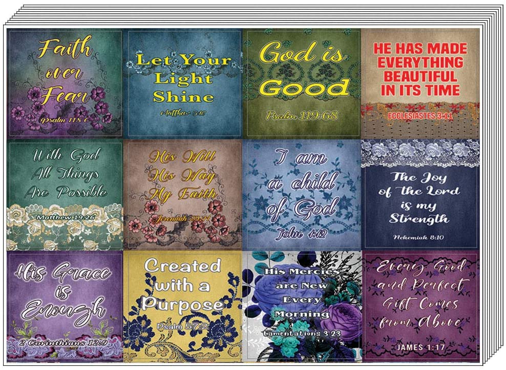 Vintage Religious Stickers for Women Series 2 (10-Sheet) - Great Gift For Women