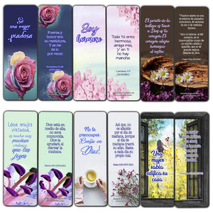 Spanish Devotional Bible Verses for Women Bookmarks