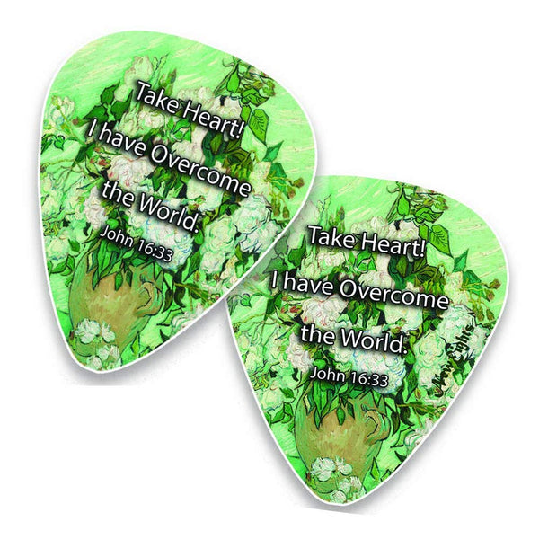 Guitar Picks with Christian Jesus Has Risen Bible Verses (12-Pack)