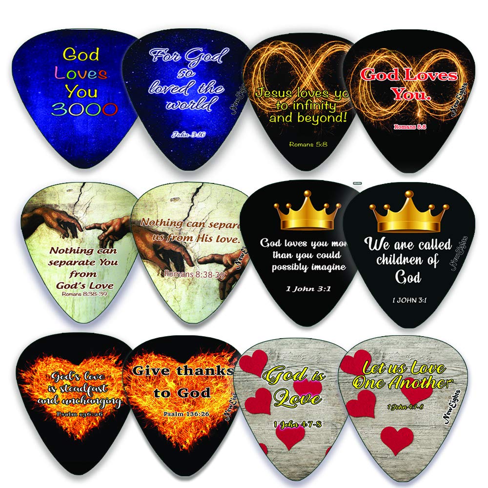 Christian Love You 3000 Guitar Picks (12 Pack)