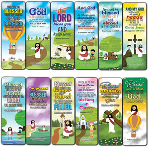 God's Blessing Christian Living Bookmarks (30-Pack) - Stocking Stuffers for Boys Girls - Children Ministry Bible Study Church Supplies Teacher Classroom Incentives Gift
