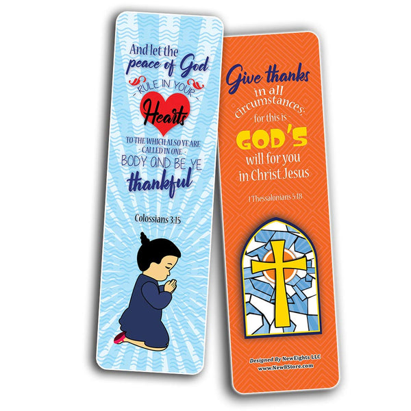 Top Bible Verses for Thanksgiving Bookmarks for Kids