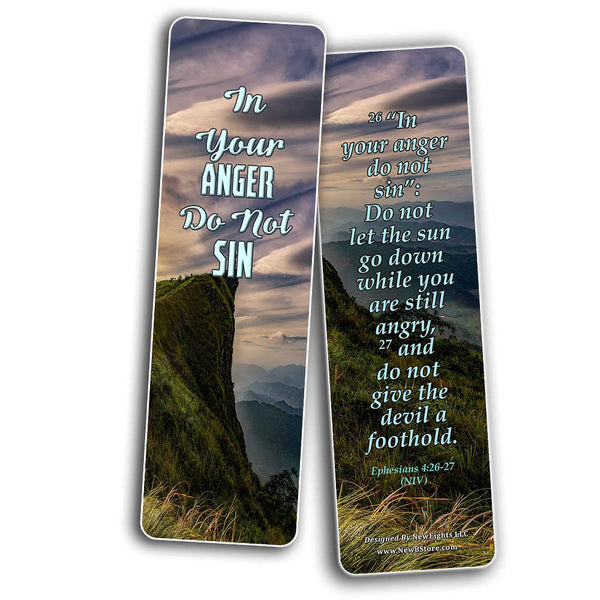Bible Verses Bookmarks About Controlling Our Emotions
