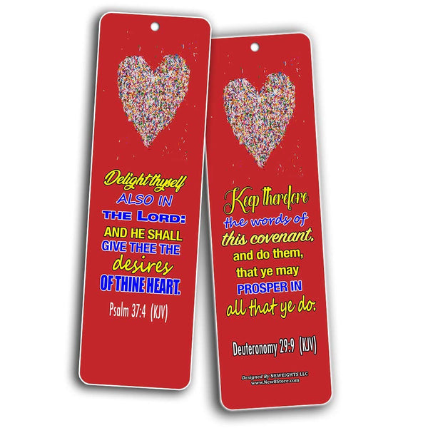 Success Bible Verses Bookmarks KJV