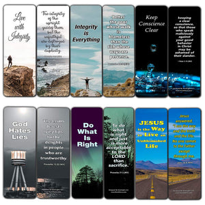 Bible Verses About Integrity Bookmarks