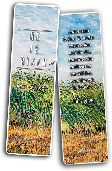 Bible Bookmarks Cards - Jesus has Risen (12 Pack)