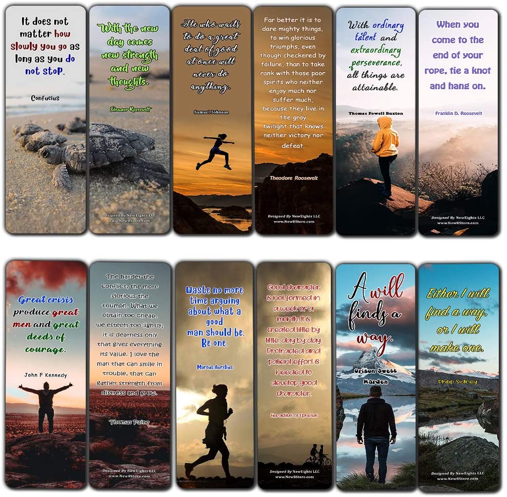 Inspirational Quotes Bookmarks Cards Series 2 (30 Pack) - Handy Inspirational Quotes - Stocking Stuffers Adoration Devotional Bible Study - Church Ministry Supplies Classroom Teacher Incentive Gifts