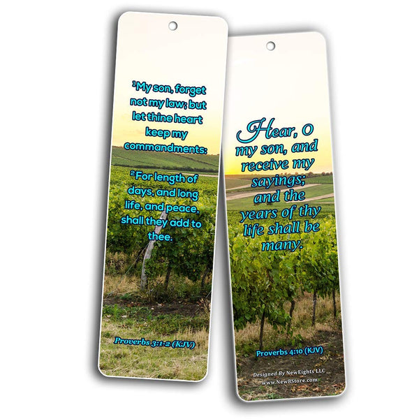 KJV Scriptures Bookmarks - Rewards for Obeying God