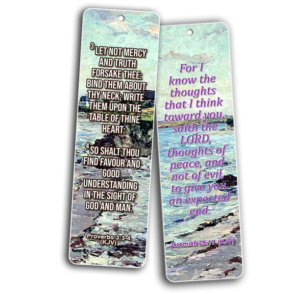 Scriptures Bookmarks to Encourage Men and Women (KJV)