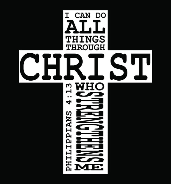 I can do all thing through Christ Black-Small