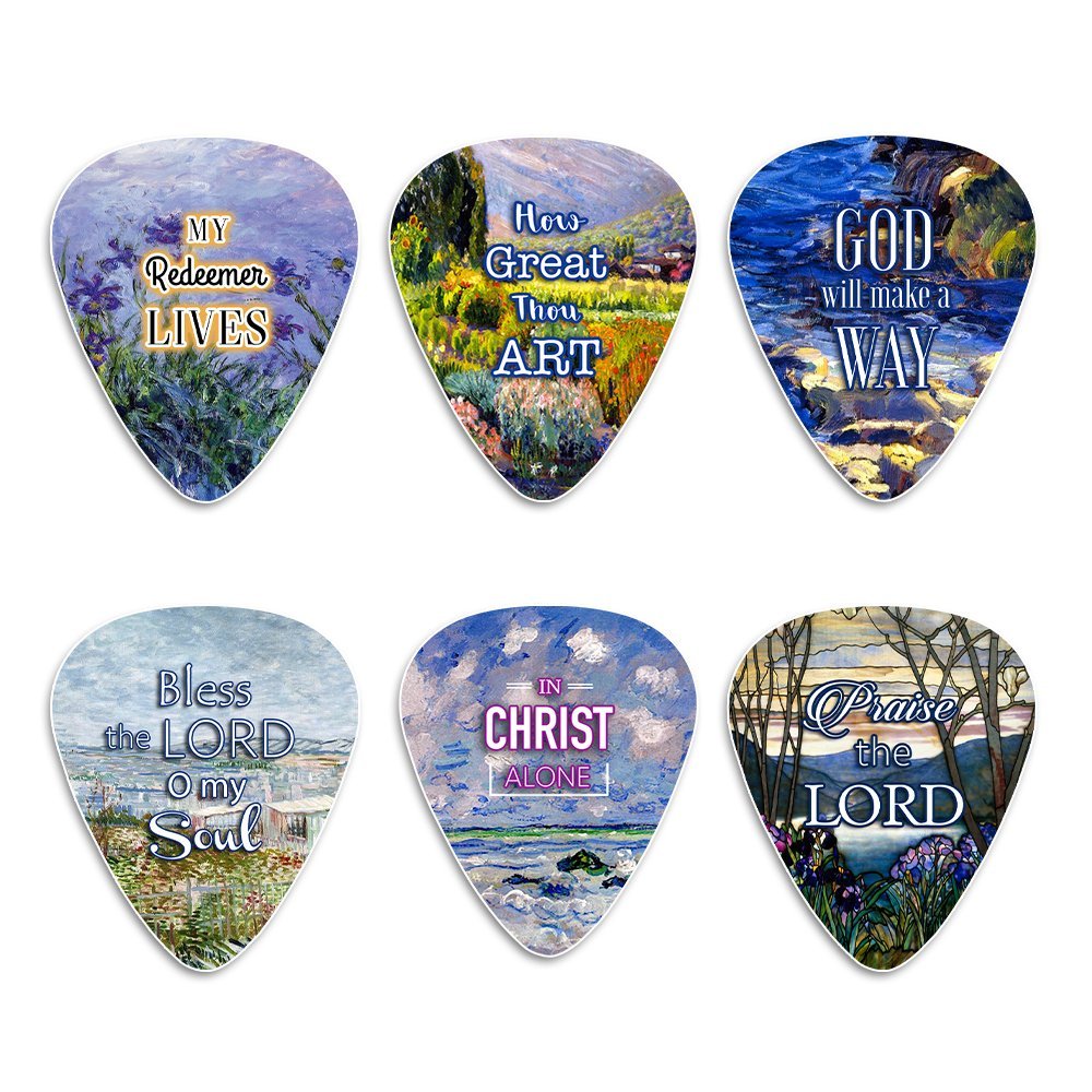Christian Guitar Picks for Gospel Music - In Christ Alone (12-Pack)